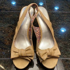 Fioni, 8.5 open toe heels.